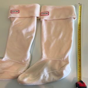 Hunter cream size large boot socks